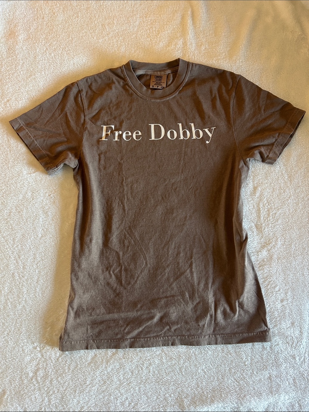 Free Dobby Graphic Tee - Brown